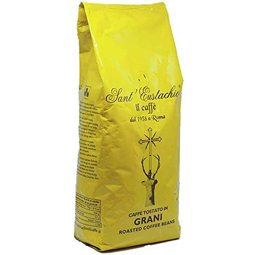 Sant’Eustachio – Grains De Café Arabica Supérieur Torréfié Sur Bois – 1kg